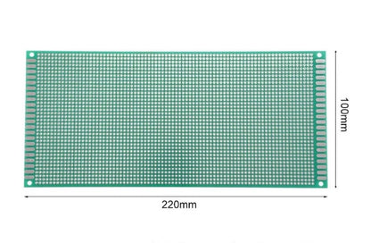Tablilla circuito impreso 1 cara 10*22 cm