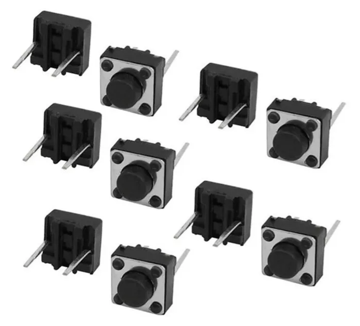 Micro interruptor push 2 pines 6X6X5MM