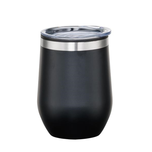 Vaso vino termico con tapa 12 oz - Negro