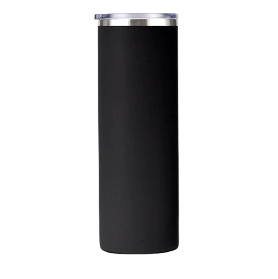 Vaso delgado termico con tapa 20 oz - Negro