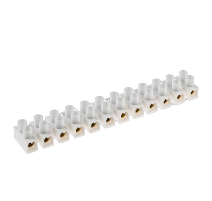 Tablilla bornera blanca 12p