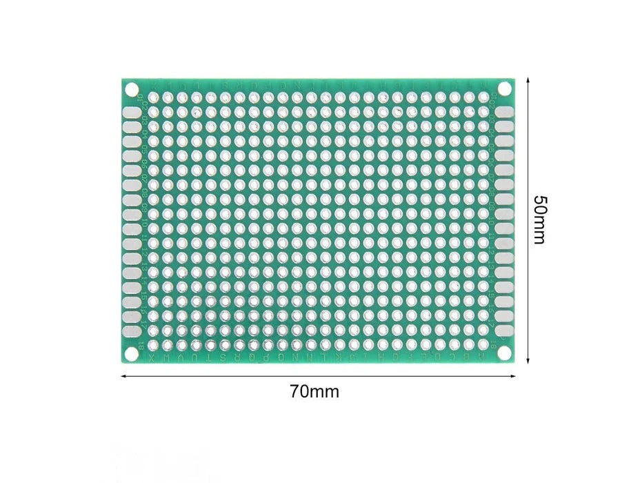 Tablilla circuito impreso 1 cara 5*7 cm