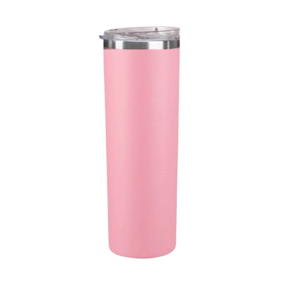 Vaso delgado termico con tapa 20 oz - Rosa
