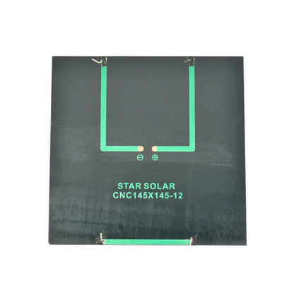 Panel solar fotovoltaico 12V 3W 145*145*3mm