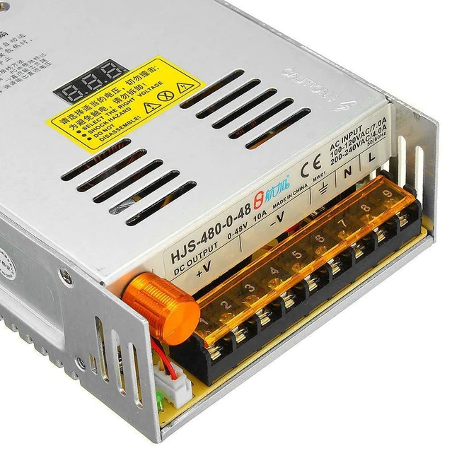 Fuente de poder interna regulable 0-48VCD 10A