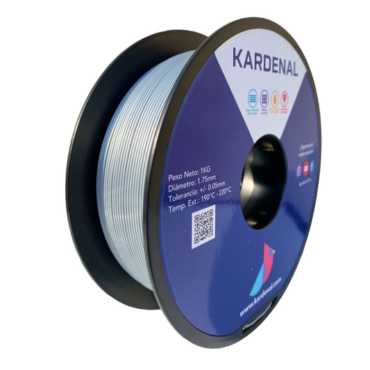 Filamento PLA 3D 1.75mm - PLATEADO