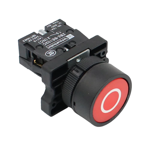 Interruptor industrial ZB2-BE102C NC Rojo