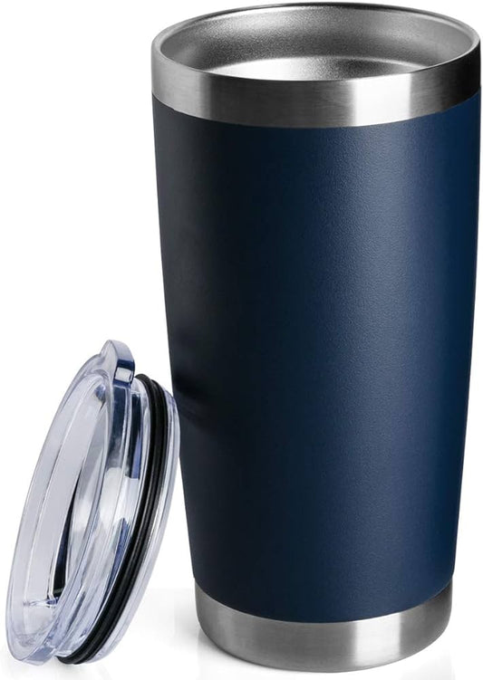Vaso termico con tapa 20 oz - Azul marino A12