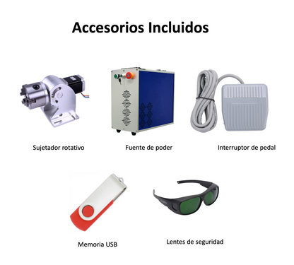 Grabadora laser 30W + Eje rotativo 100mm